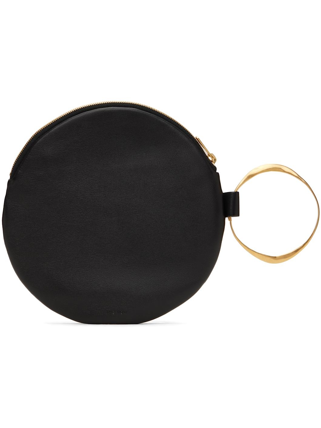 Black Round Bracelet Clutch - 2