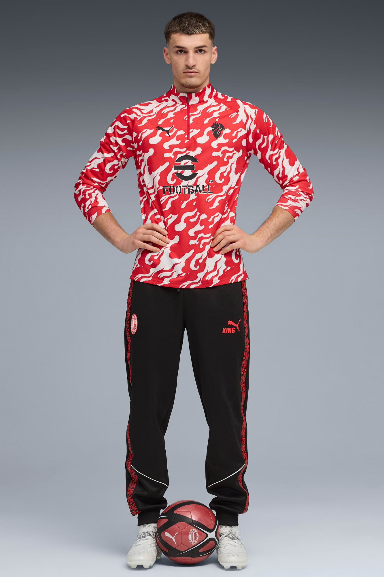 AC Milan Men's Quarter-Zip Soccer Shirt - 5