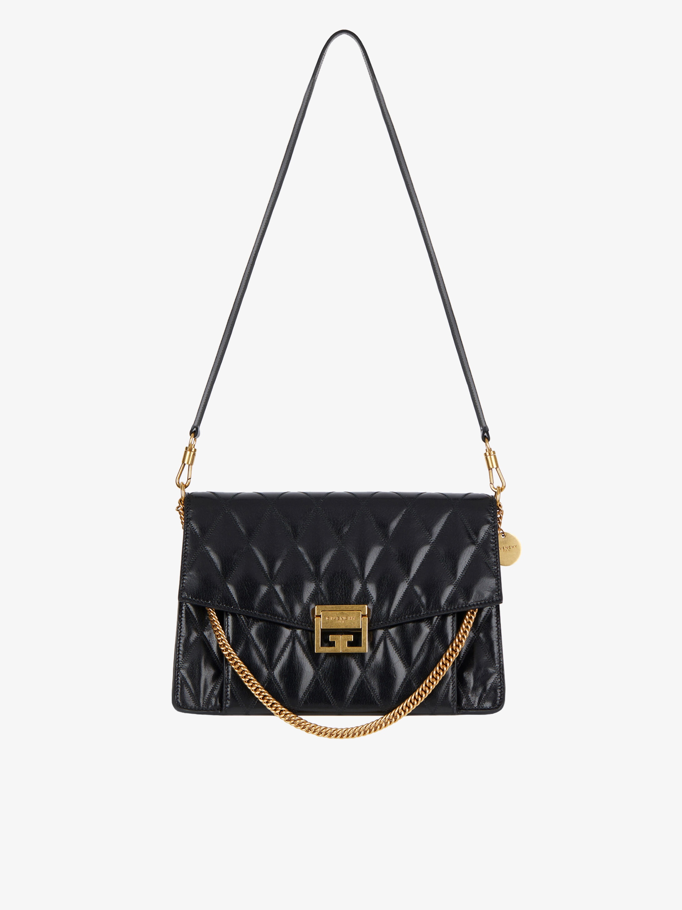 MEDIUM GV3 BAG IN DIAMOND QUILTED LEATHER - 1