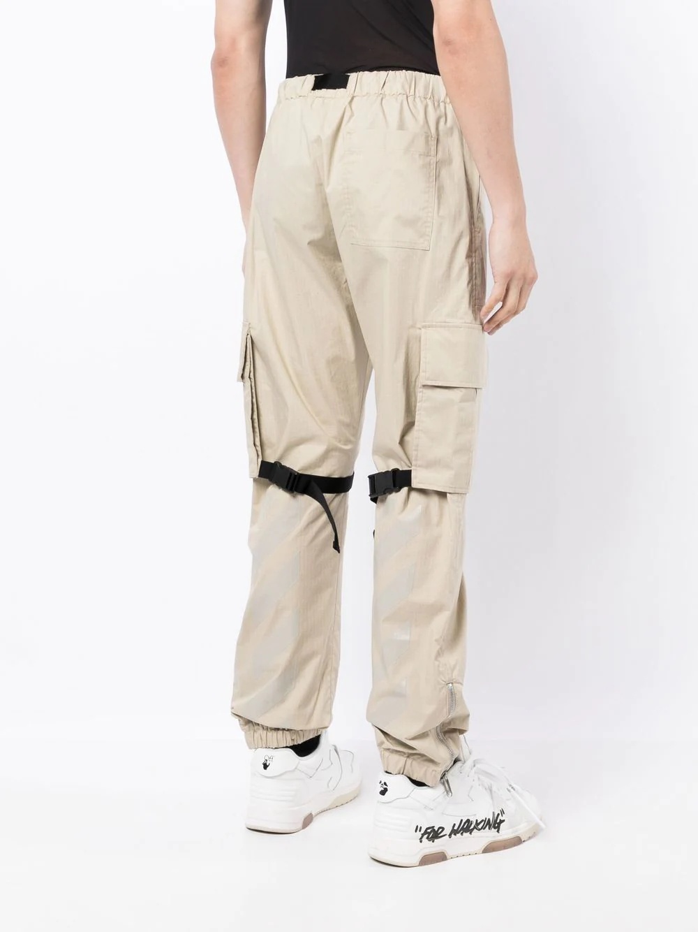 Diag-stripe cargo trousers - 4