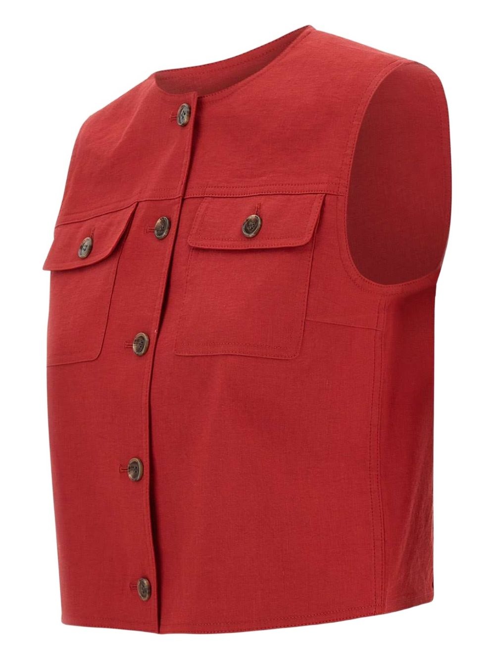 button-down vest - 3