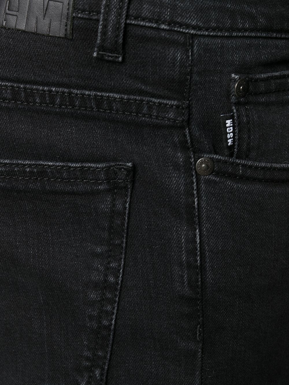 tonal-stitching slim-fit jeans - 7