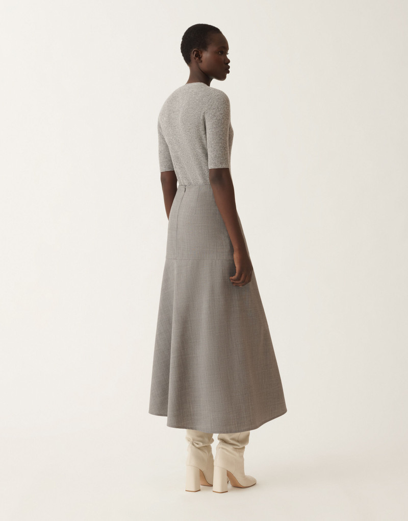 Cool wool asymmetrical skirt 4
