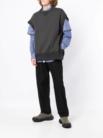 sacai sleeveless crew-neck jumper outlook