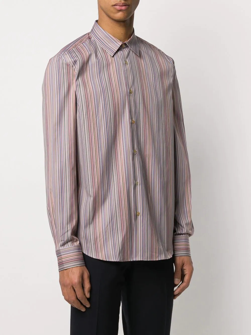 striped long-sleeve shirt - 3