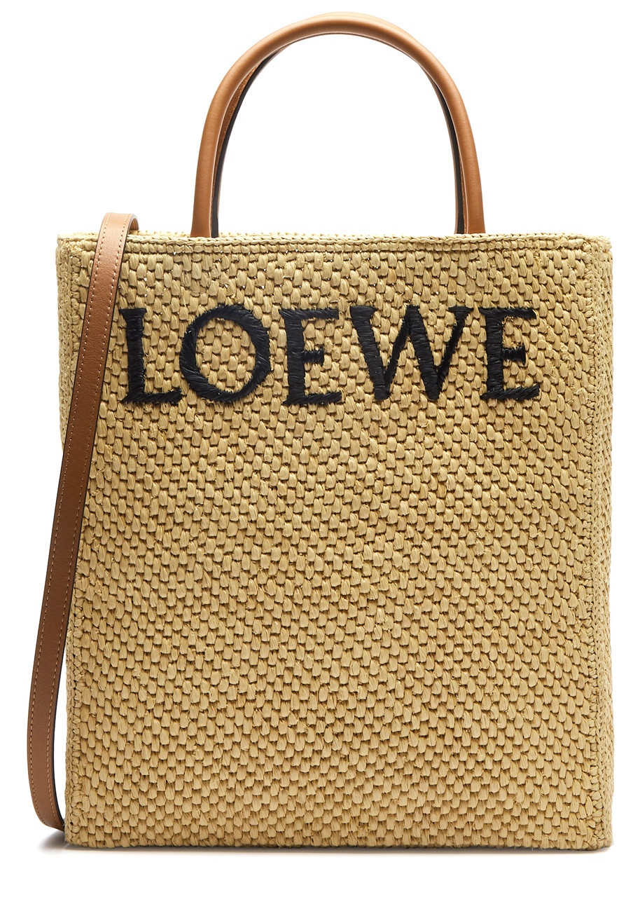 Loewe Standard A4 Woven Raffia Tote - 1