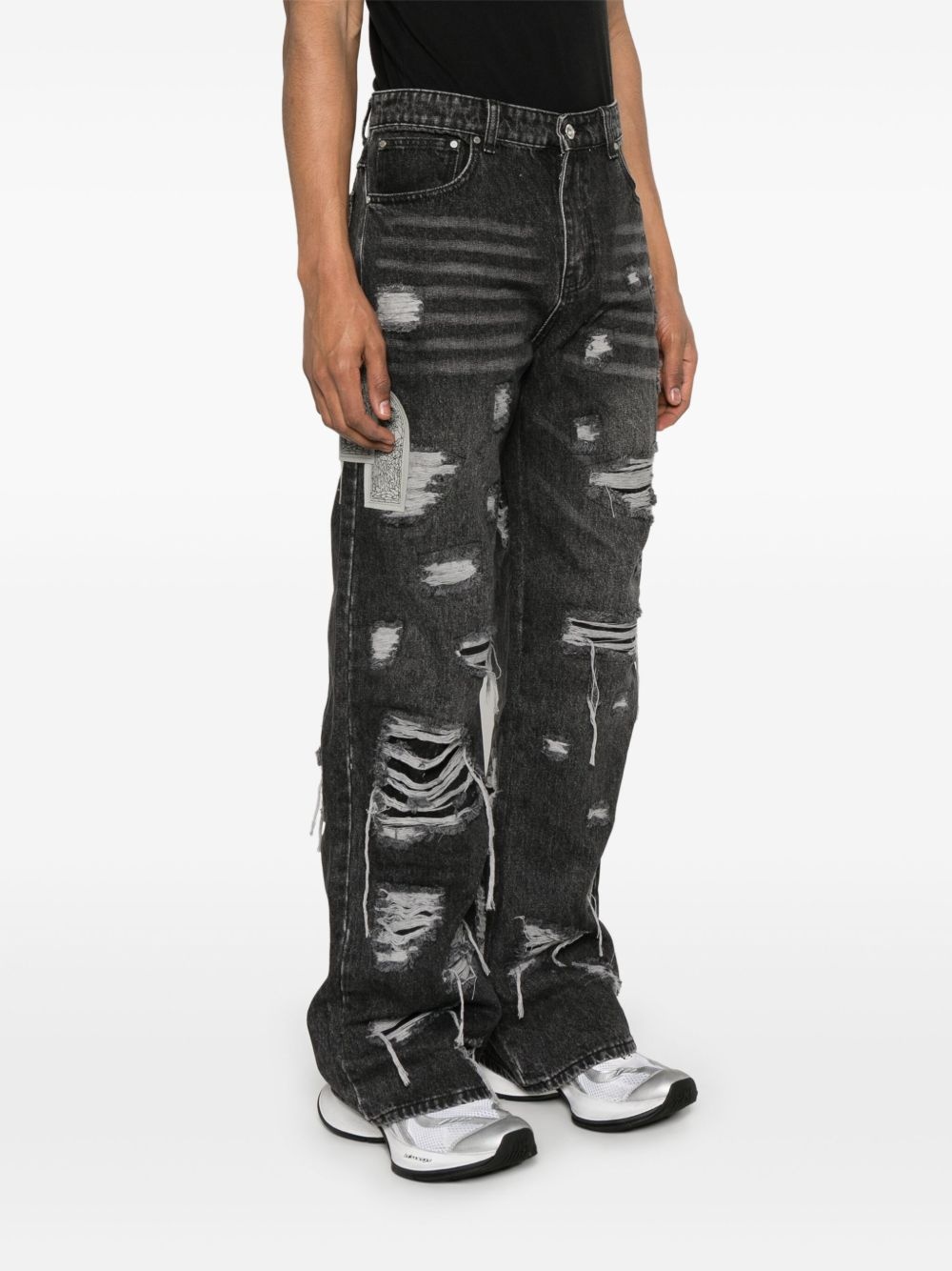 Side Patch Relaxation jeans - 3