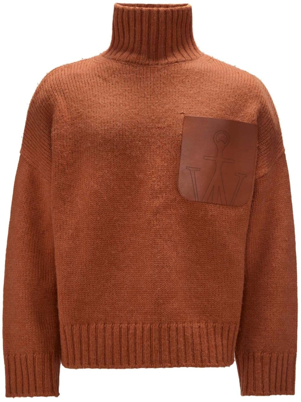 Anchor-logo drop-shoulder jumper - 1