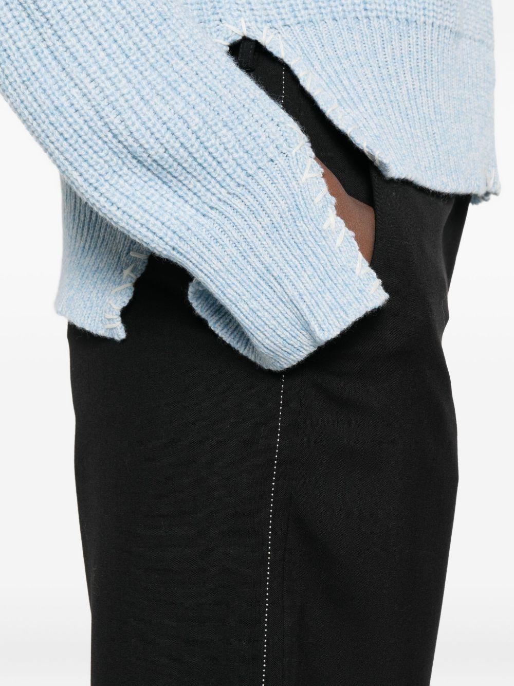 Hosen side-stripe cropped trousers - 5