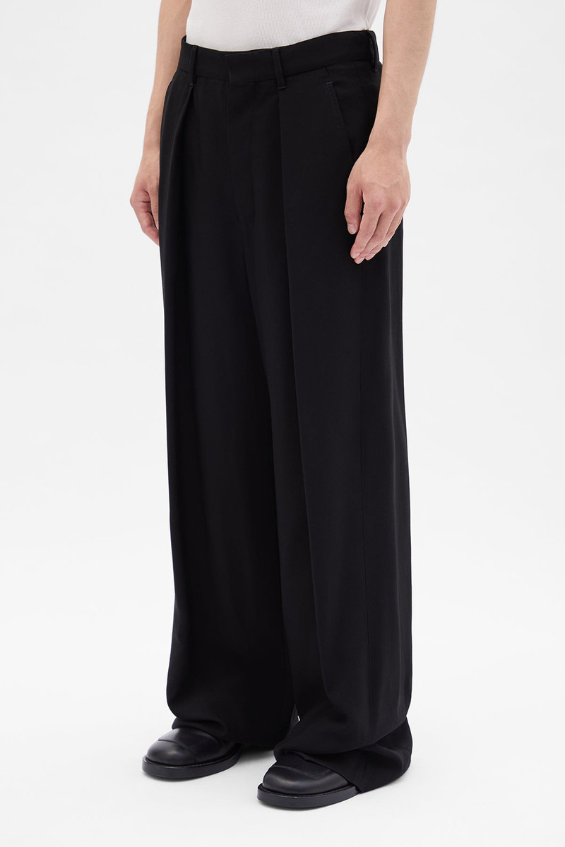 Ann Demeulemeester Botel Wide Leg Pleated Trousers outlook