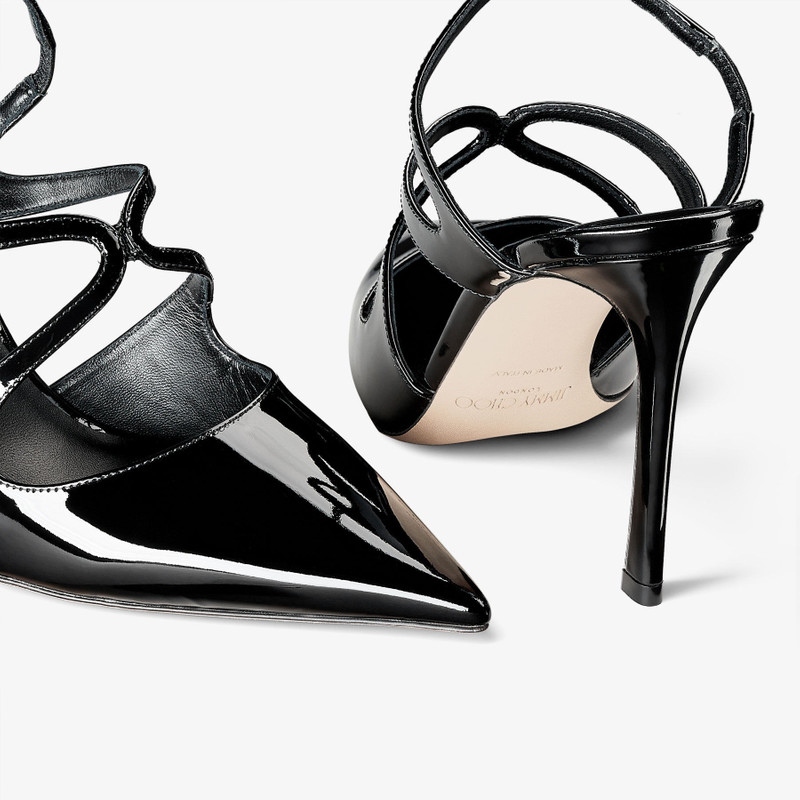 Azia Pump 95 Black Patent Leather Pumps 3