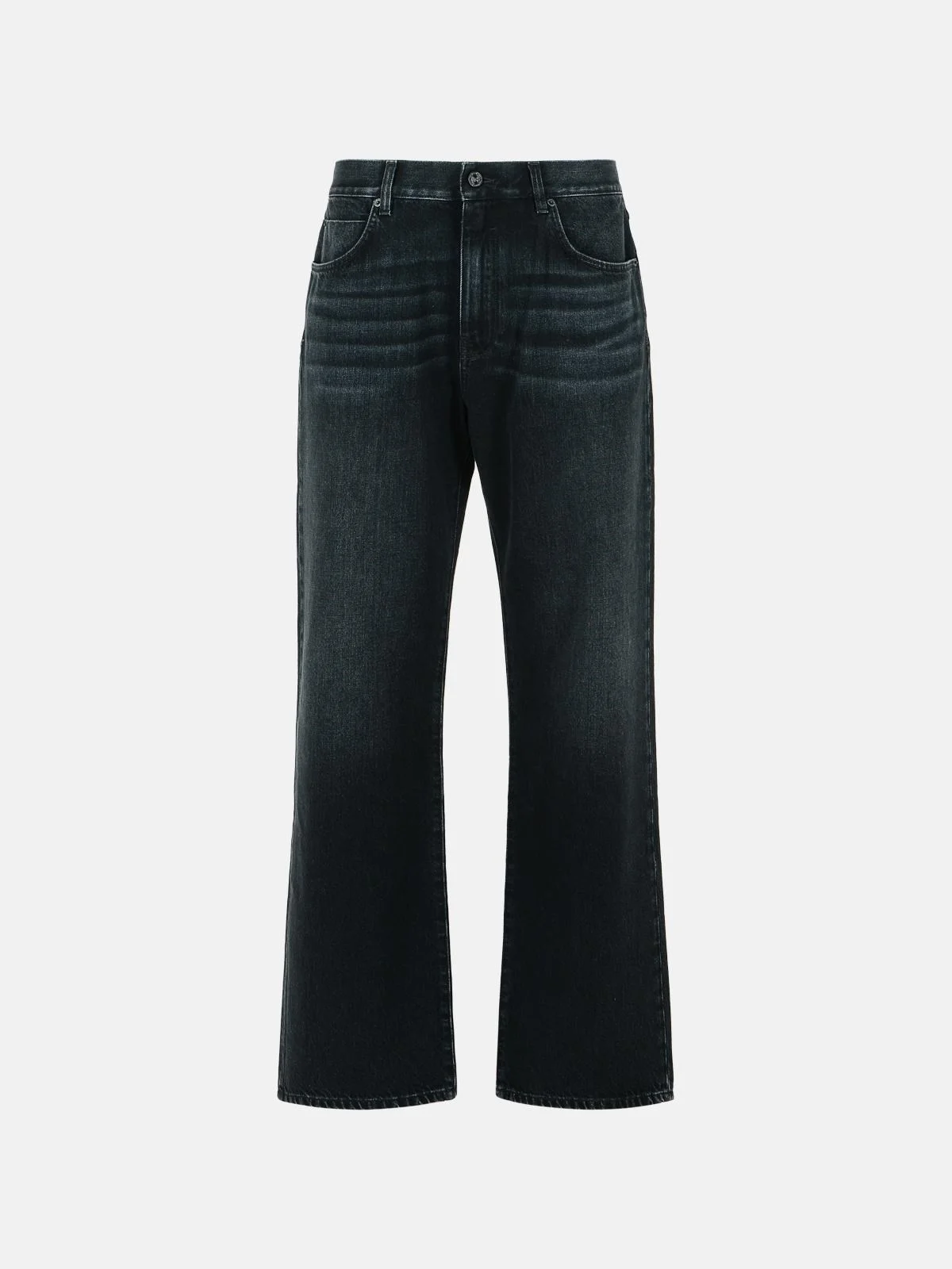 BLACK COTTON JEANS - 1