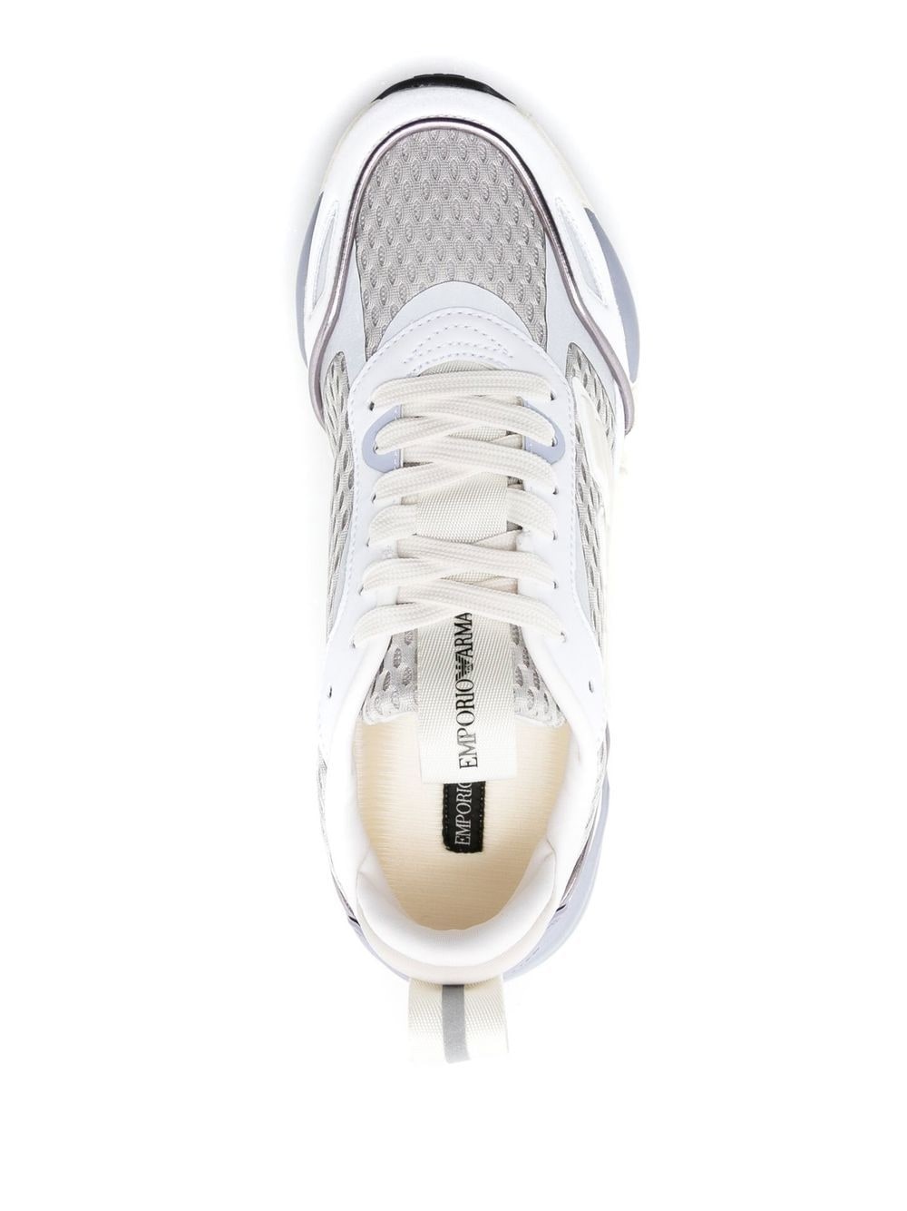 logo-plaque low-top sneakers - 4