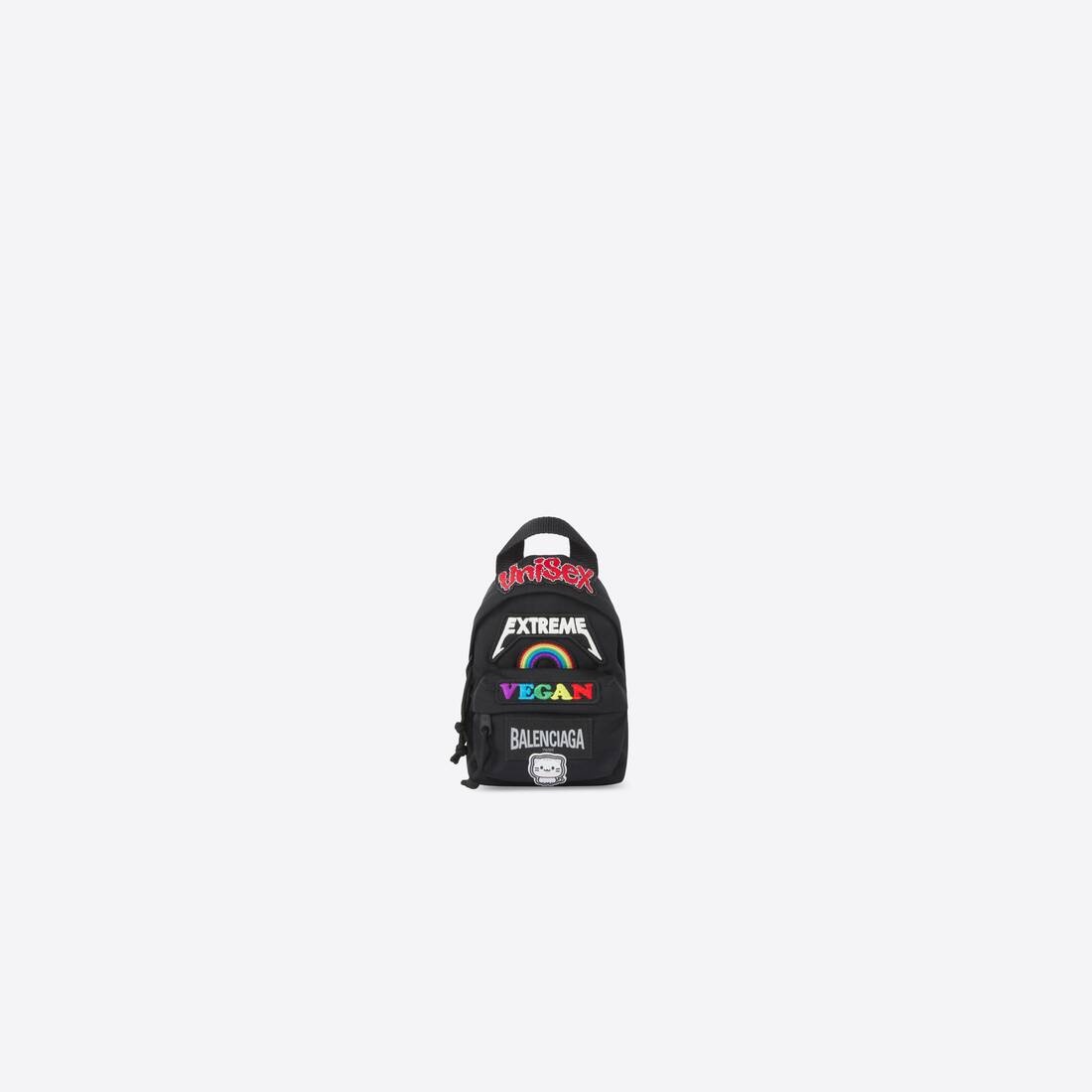 Men's Oversized Mini Backpack in Black - 1