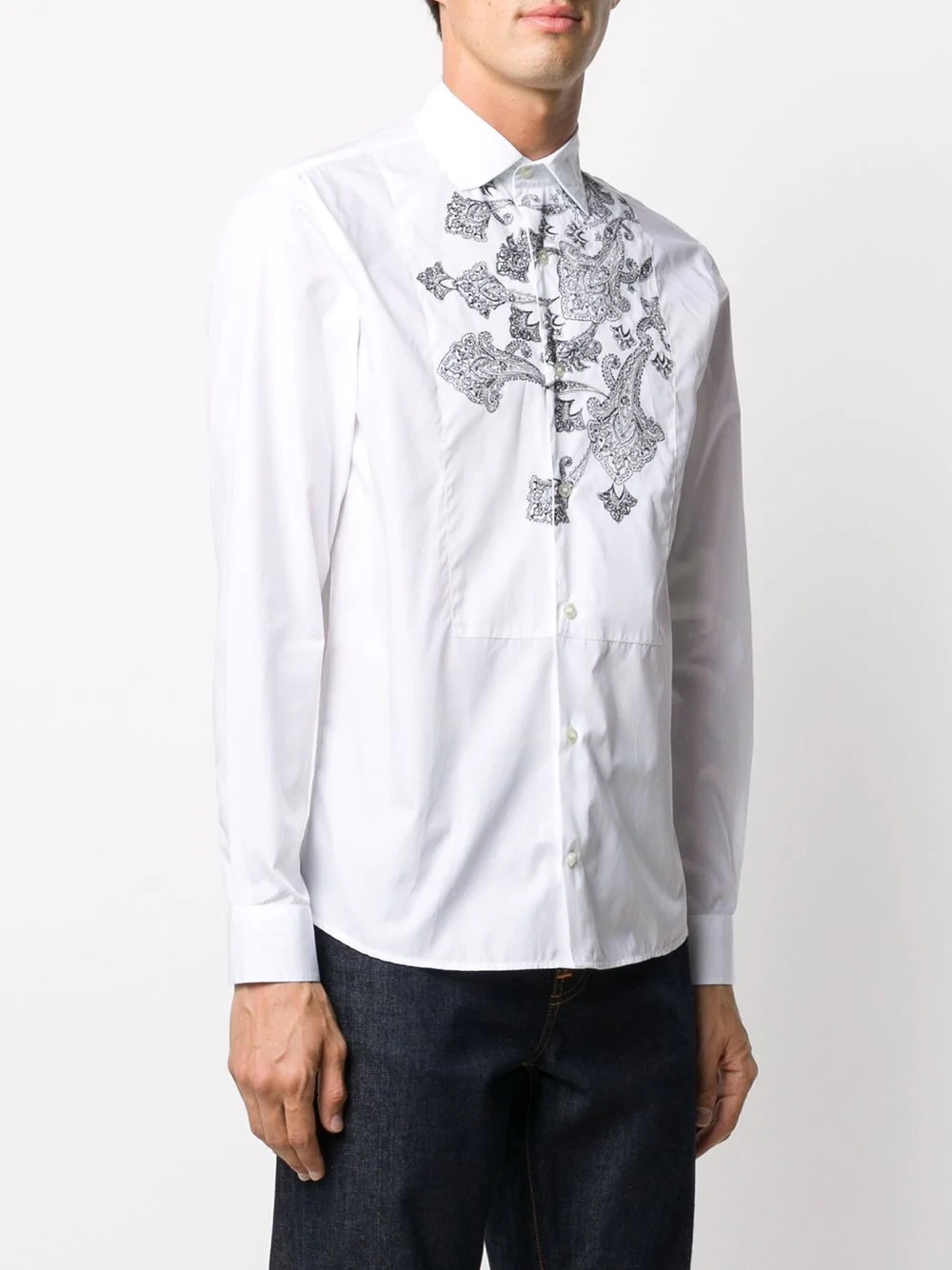 printed button-up shirt - 3