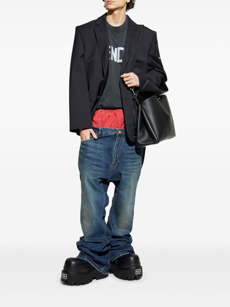 BALENCIAGA single-breasted blazer outlook