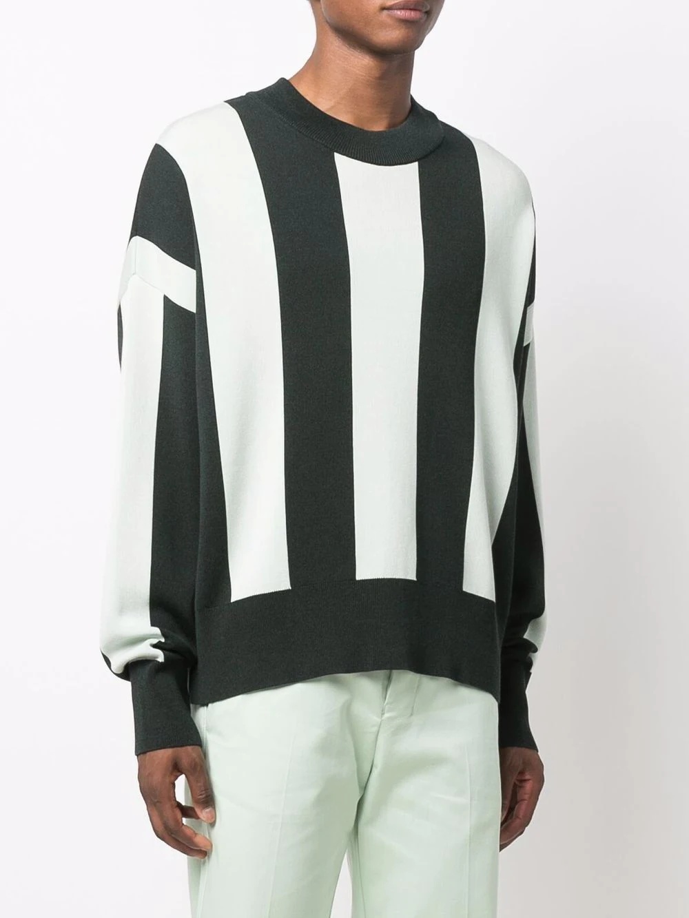 striped knitted jumper - 3