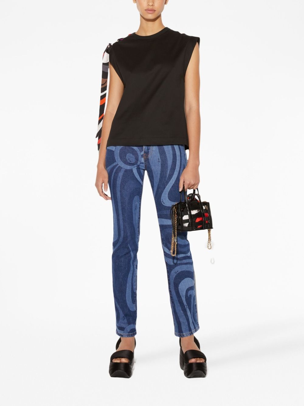 Iride-print cotton top - 2