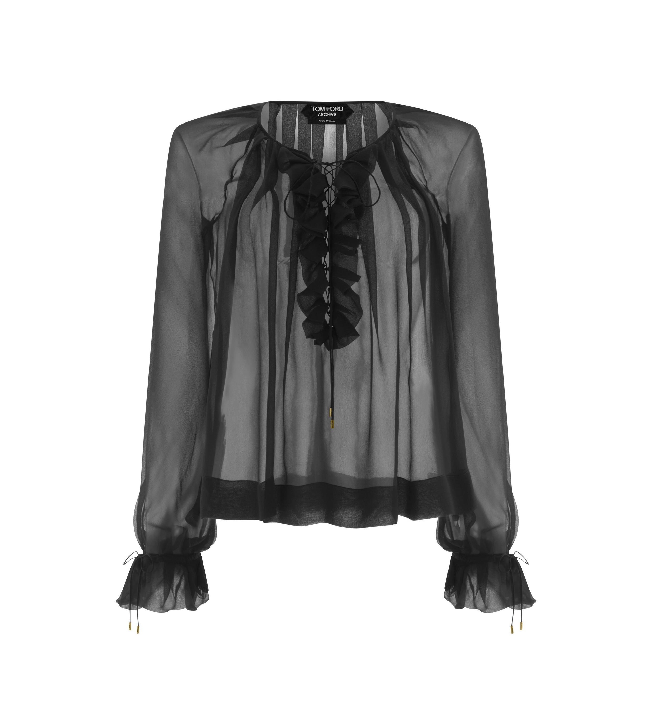 SILK GEORGETTE BLOUSE - 1