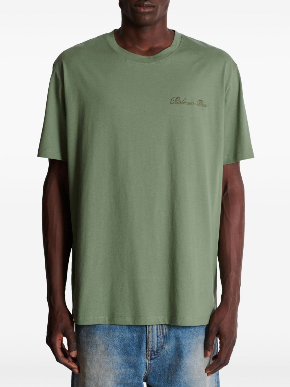 Balmain Men Cotton Signatured T-Shirt - 4