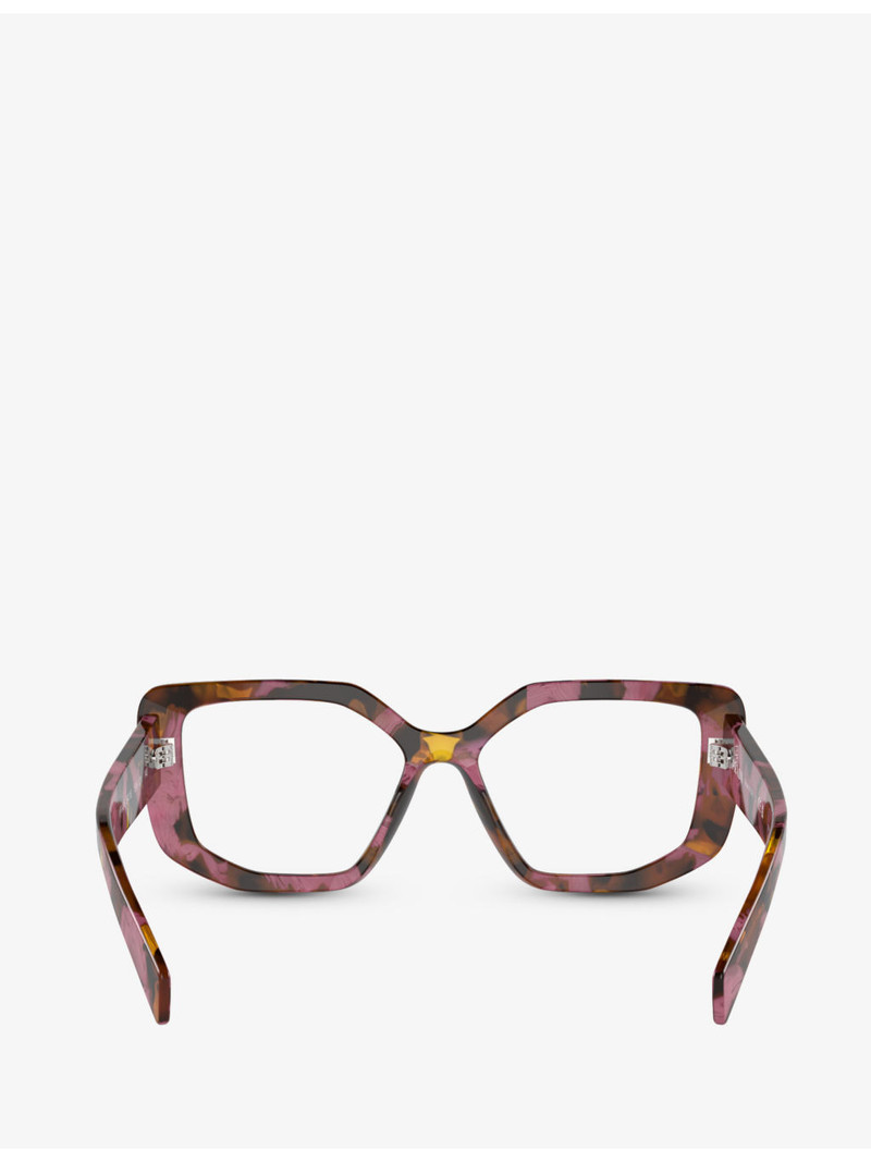 PR A04V irregular-frame tortoiseshell acetate optical glasses 4