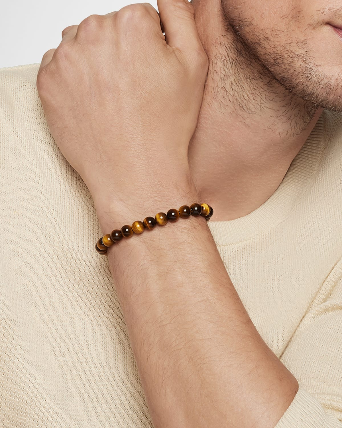 8mm Men's Spiritual Bead Bracelet - 6