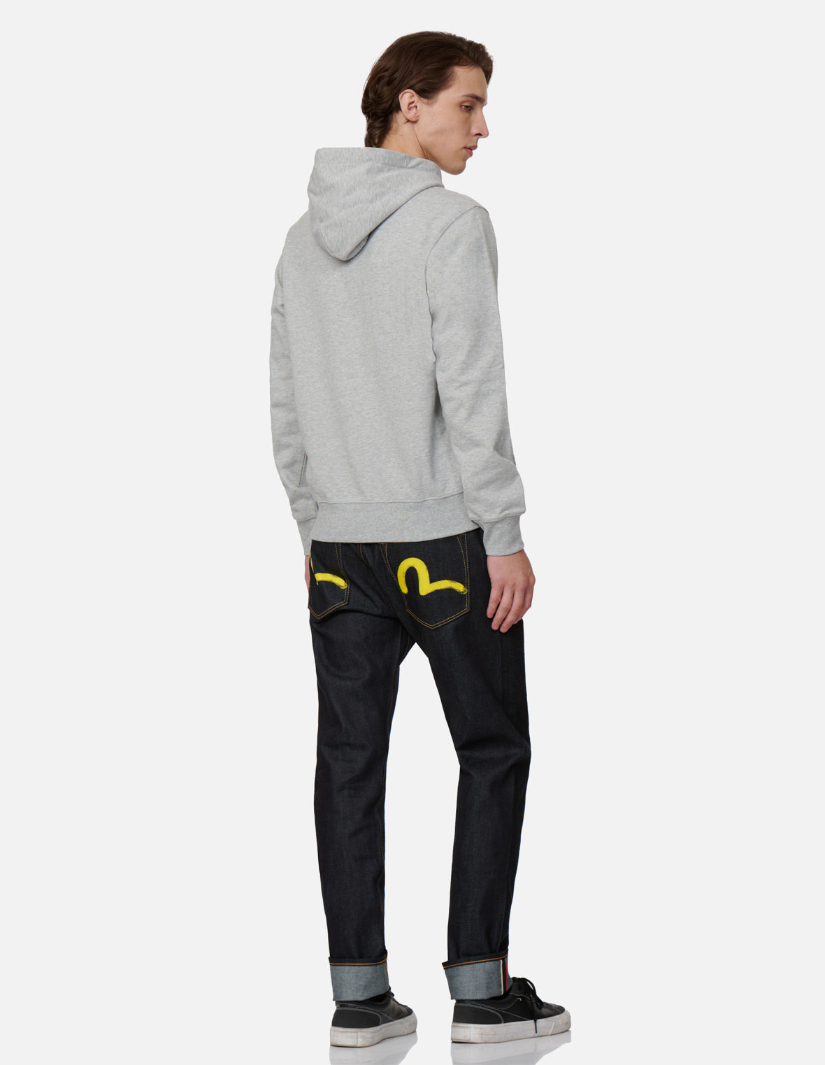 Yellow Seagull Print Taper-Fit Jeans #2017 - 3