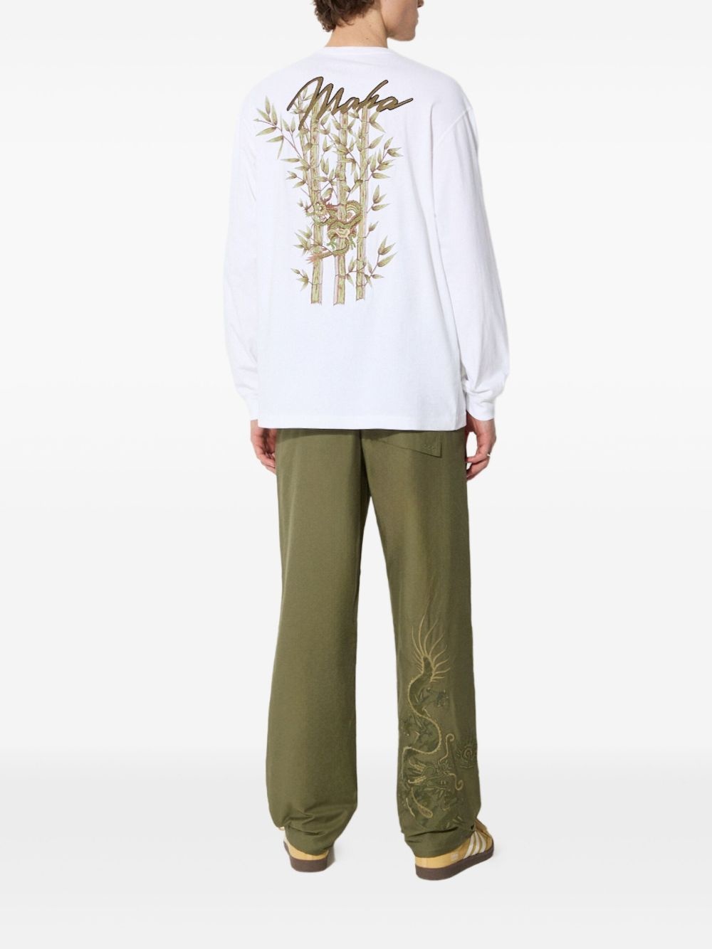 Dragon Bamboo embroidered long-sleeve T-shirt - 2