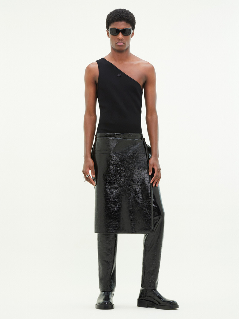 courrèges OVERSKIRT VINYL TAILORED PANTS outlook