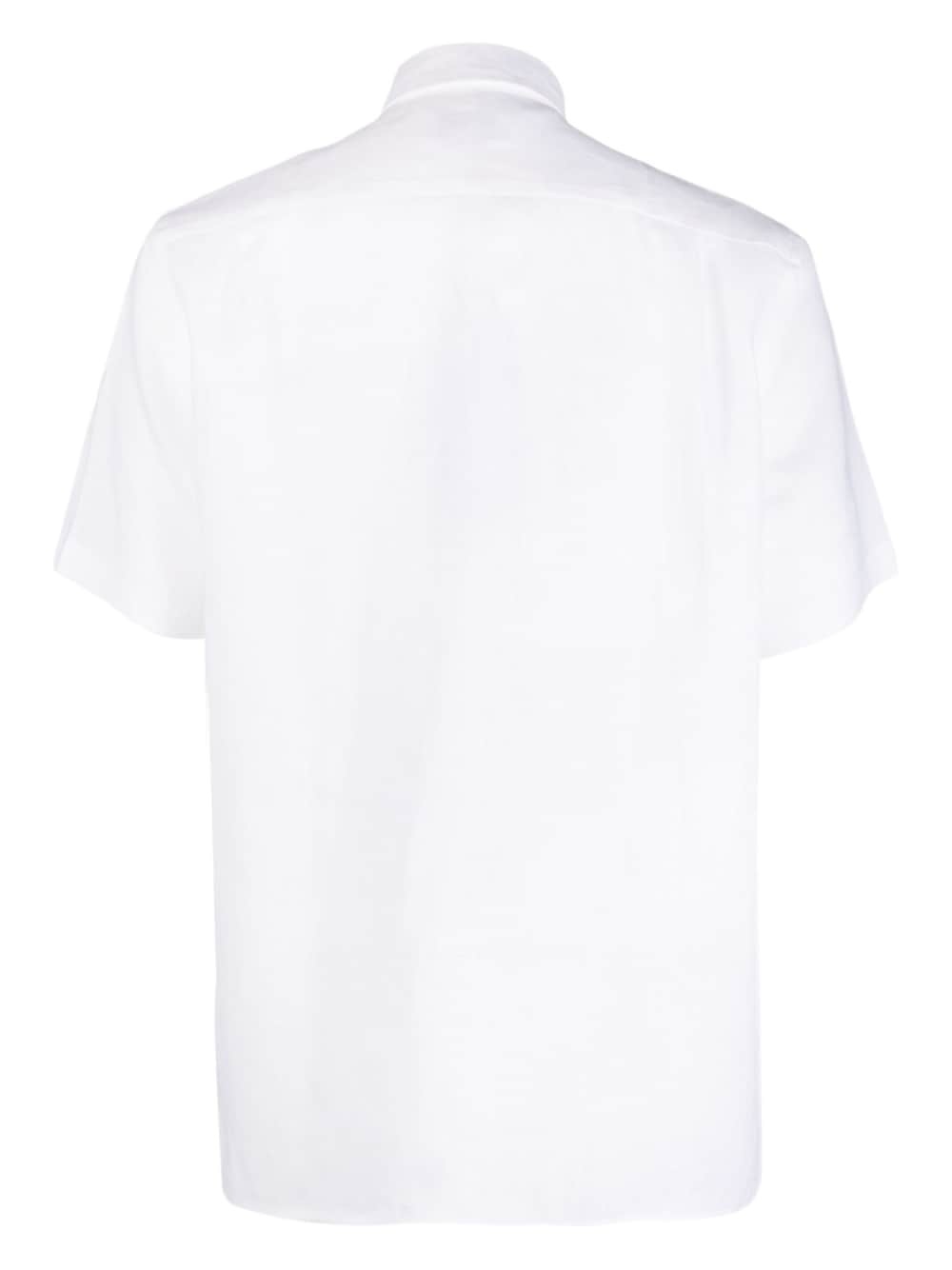 crocodile logo-patch short-sleeved shirt - 3