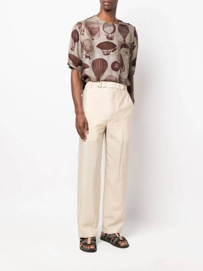 Lemaire straight-leg tailored trousers outlook