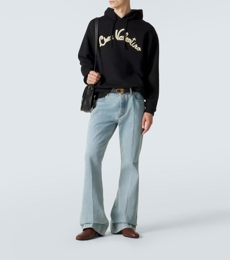 Valentino Chez Valentino cotton jersey hoodie outlook
