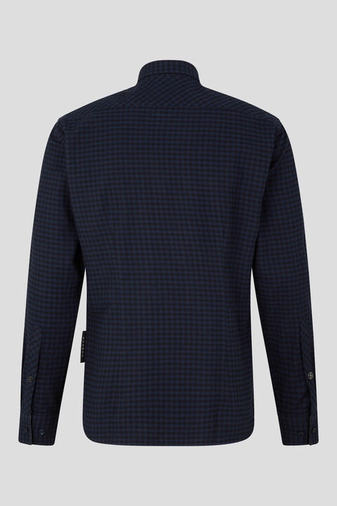 Timi Flannel shirt in Dark blue/Black - 2