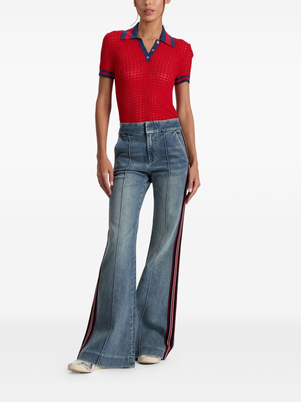 Martha pointelle polo shirt - 2