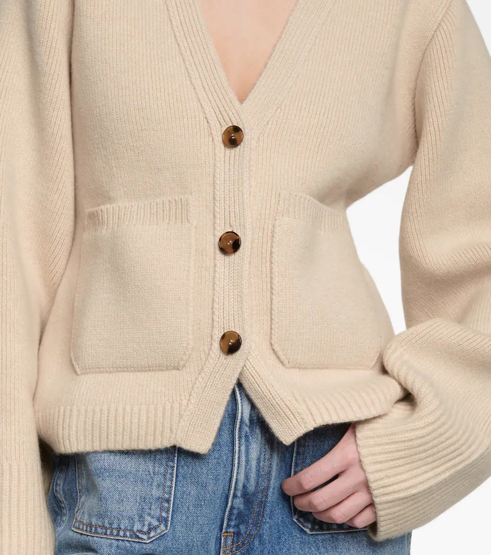 Scarlet cashmere cardigan - 5