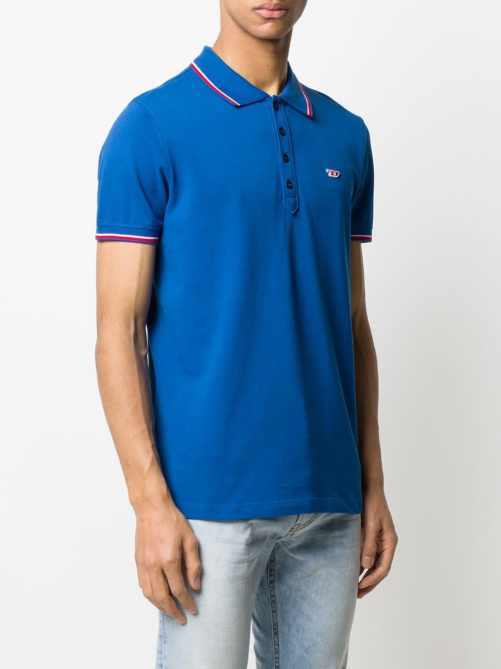 stripe detail polo shirt - 3