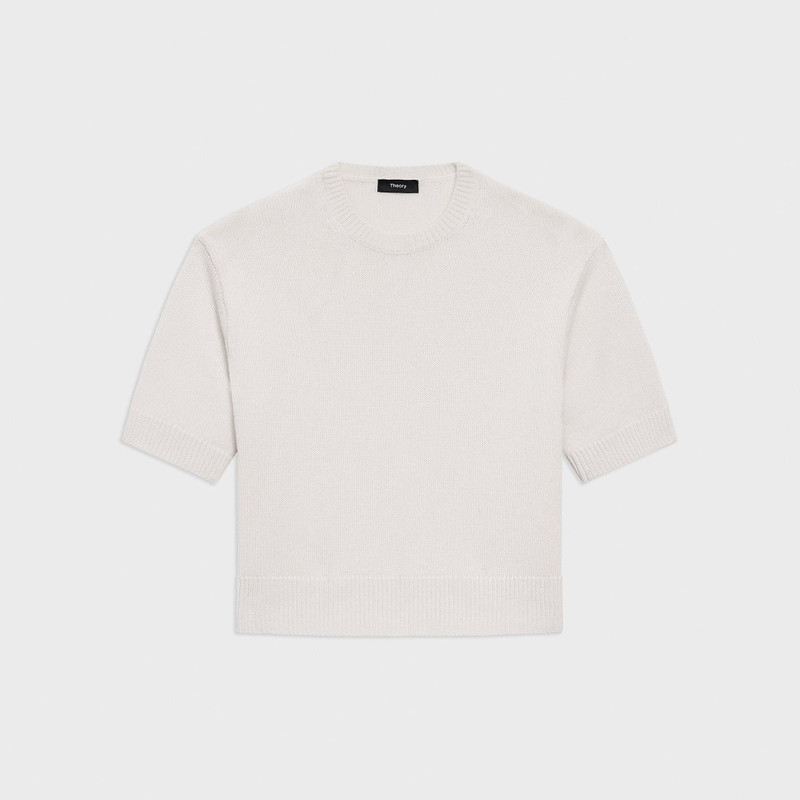 Cropped Tee in Cashmere - 1