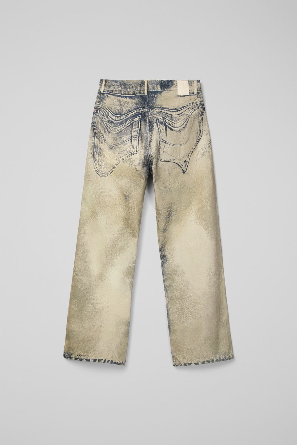 Sand-black Denim Jeans - 3