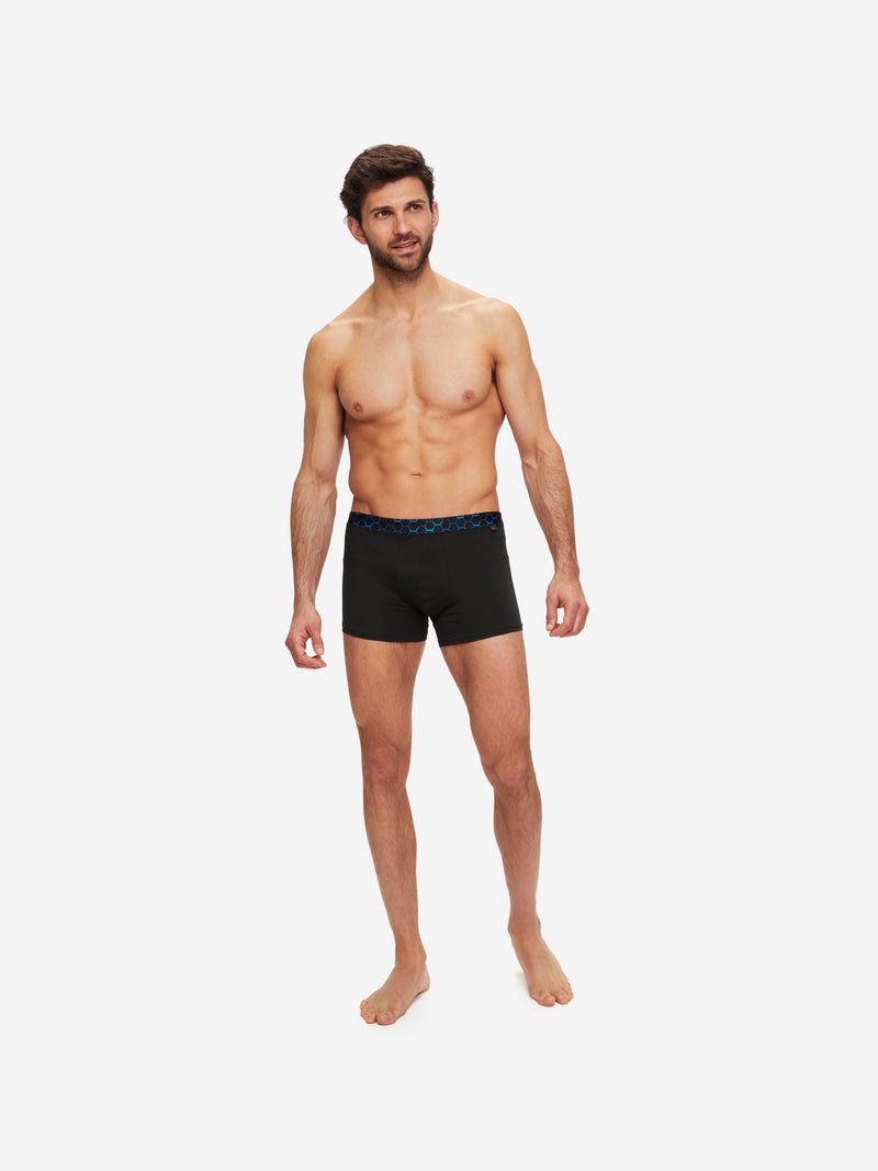 Men's Boxer Briefs Band 53 Pima Cotton Stretch Black - 3