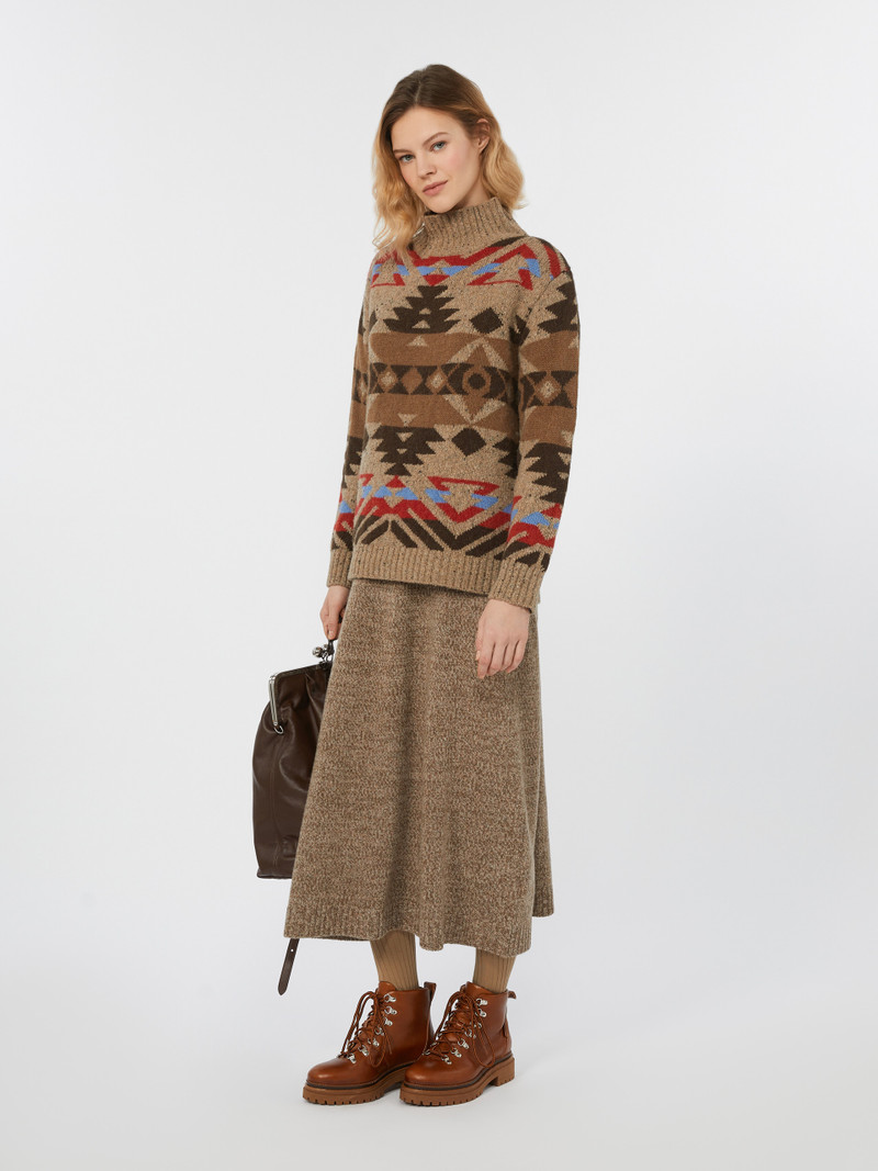 WEEKEND Max Mara ERITREA Wool and alpaca knit turtleneck outlook