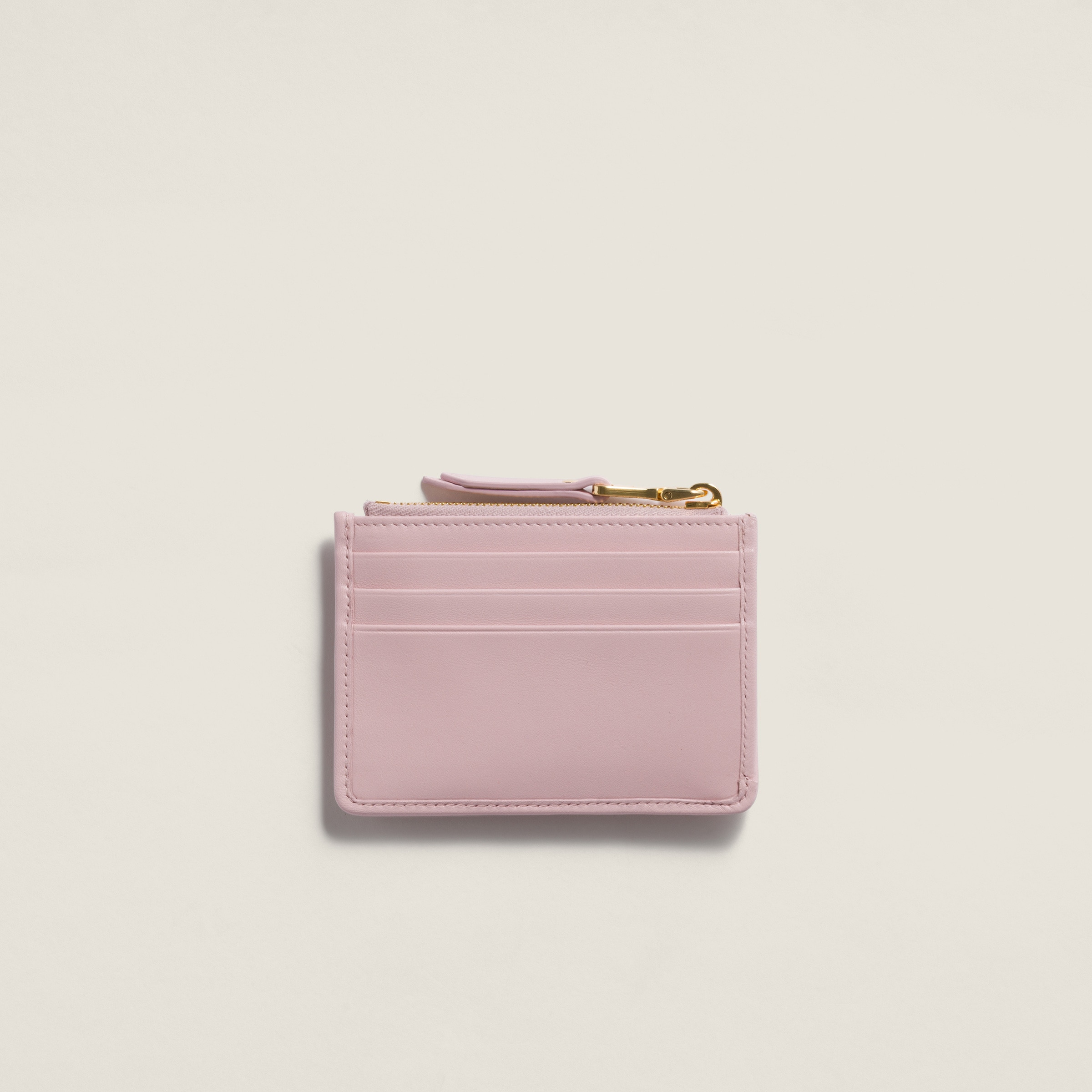 Matelassé nappa leather card holder - 2