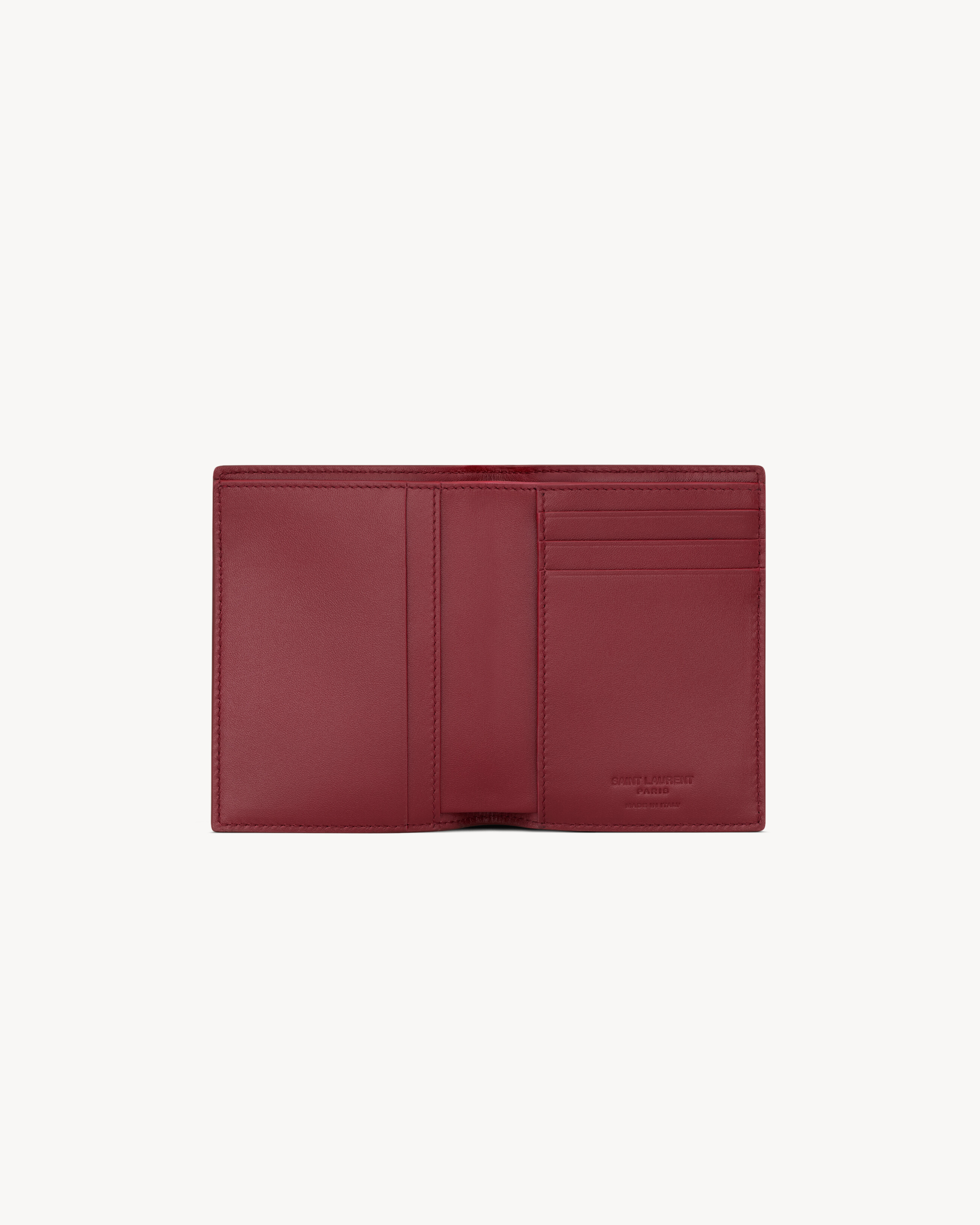 SAINT LAURENT PARIS CREDIT CARD WALLET IN PATENT LEATHER - 4