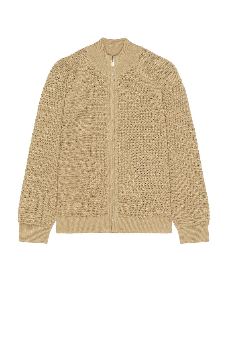LE17SEPTEMBRE Open Knit Zip Up Cardigan outlook