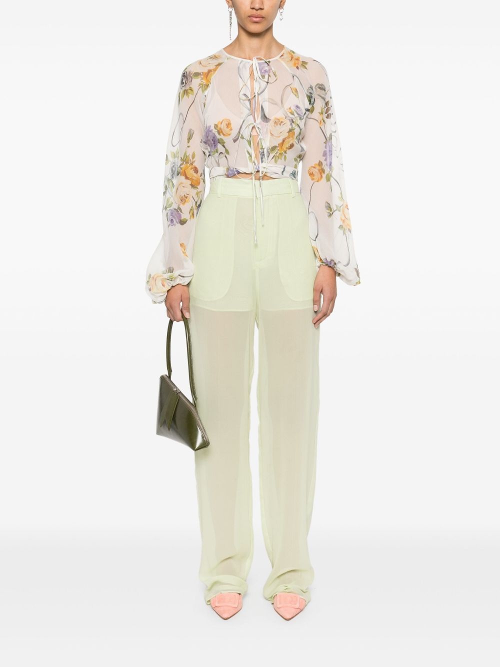 printed blouse - 2