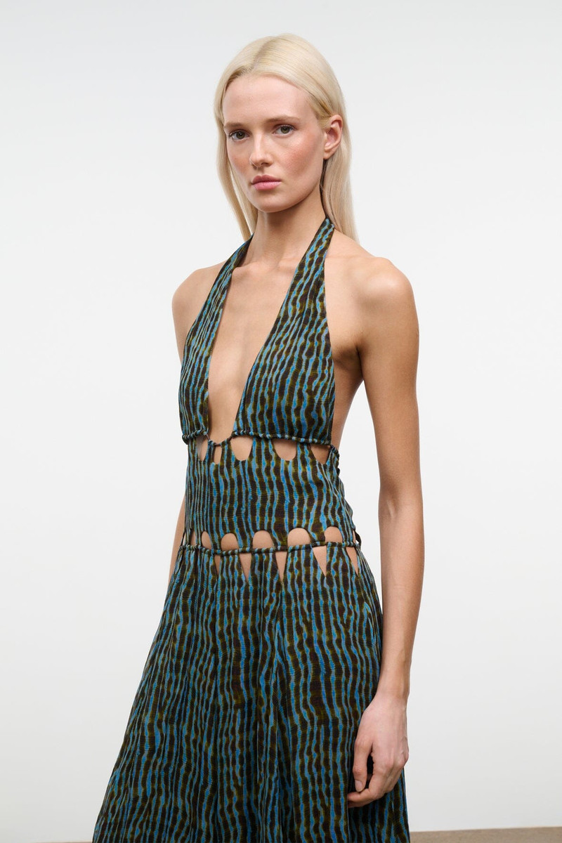 STAUD ZARIA DRESS TIDAL SHELL 3