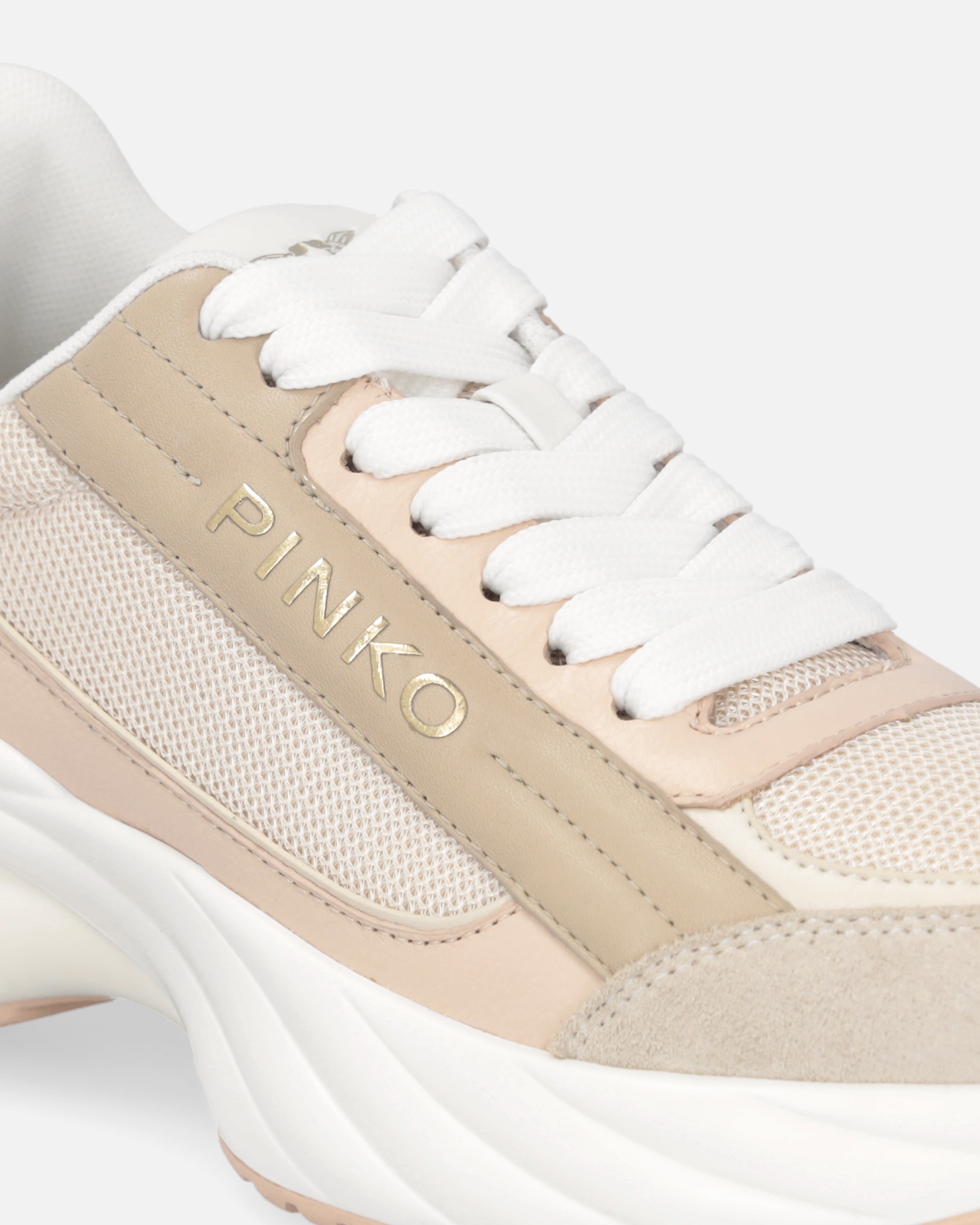 ARIEL SNEAKERS WITH LOGO AND LEATHER AND SUEDE DETAILS - 4
