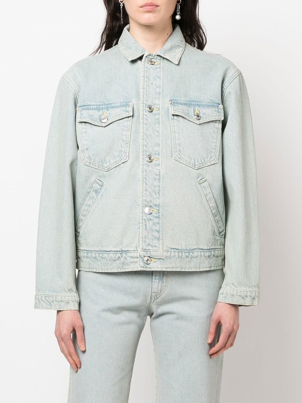 x Nigo floral-print denim jacket - 3