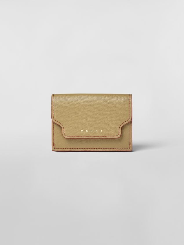 SAFFIANO LEATHER TRI-FOLD WALLET - 1