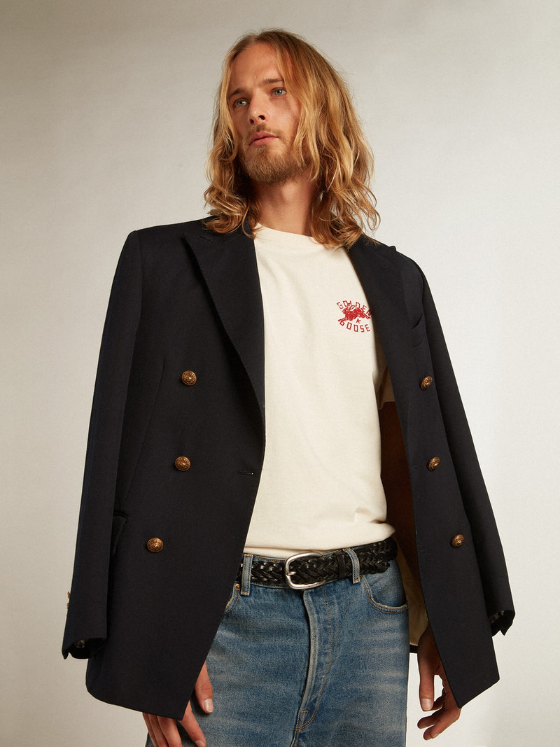 Men’s heritage white T-shirt with CNY logo 7