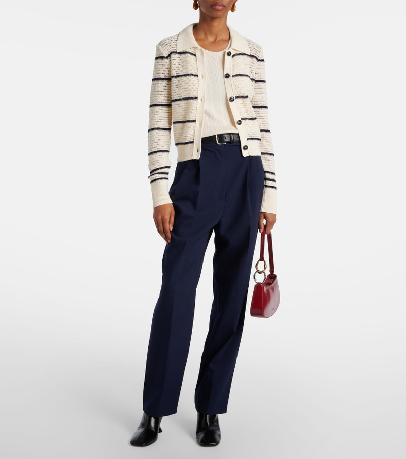 FRAME The Shrunken cotton-blend cardigan outlook